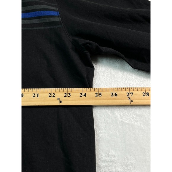 Eddie Bauer Mens XL T-Shirt Long Sleeve Black Thick Cotton Patch - Picture 5 of 9
